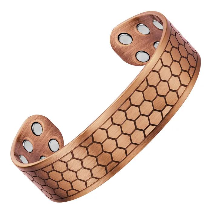Bracelets Willis Judd Mens Pure Copper Magnetic Bangle Bracelet