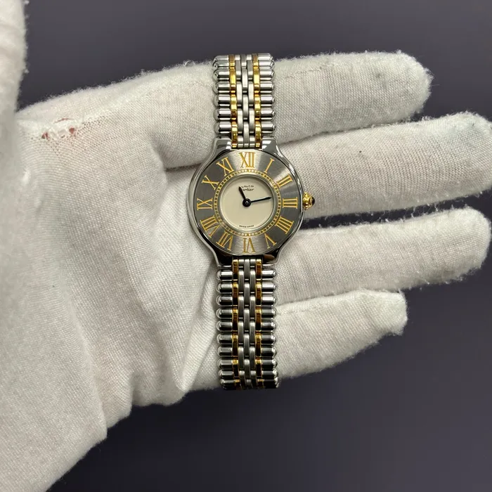 Cartier 21 Must De Cartier 28mm Ivory Dial Watch Ref 125000P Happy Jewelers Watches Cartier 21 Must De Cartier 28mm Ivory Dial Watch Ref 125000P Happy Jewelers Watches