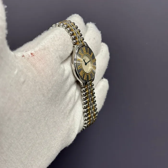 Cartier 21 Must De Cartier 28mm Ivory Dial Watch Ref 125000P Happy Jewelers Watches Cartier 21 Must De Cartier 28mm Ivory Dial Watch Ref 125000P Happy Jewelers Watches