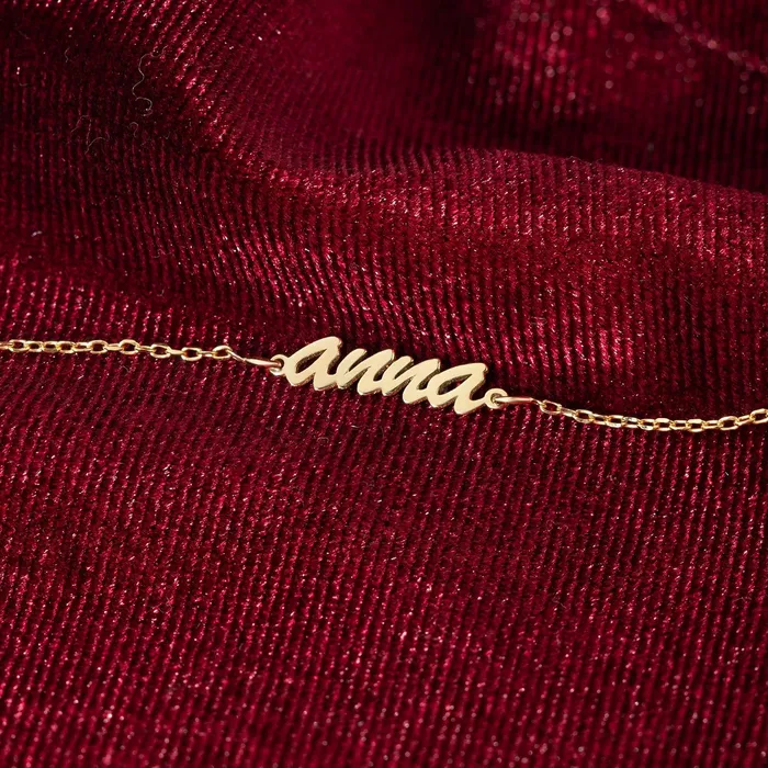 Gelin Diamond Bracelets Cursive Name Bracelet