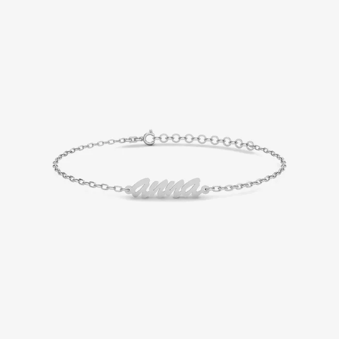Gelin Diamond Bracelets Cursive Name Bracelet