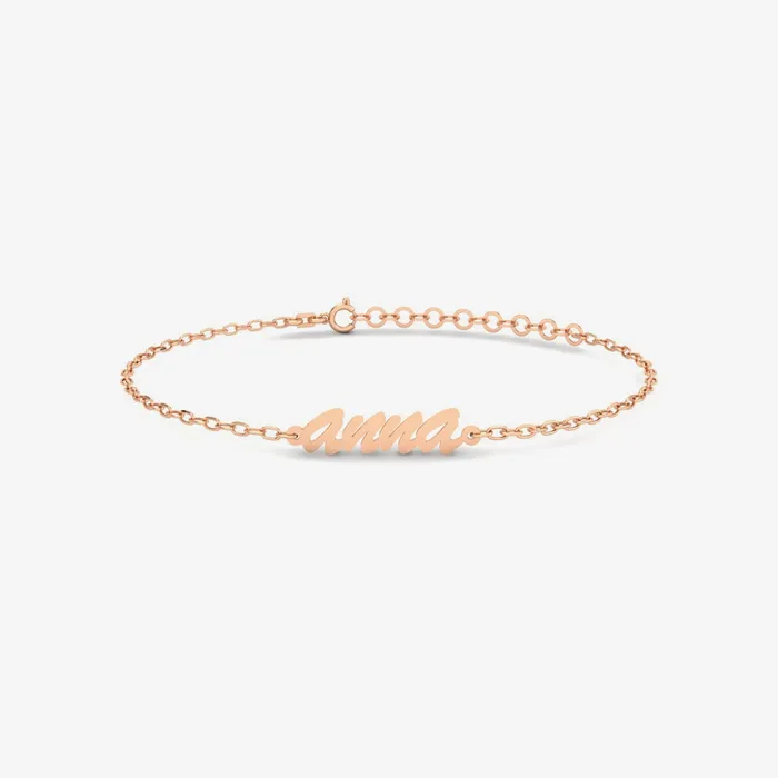 Gelin Diamond Bracelets Cursive Name Bracelet