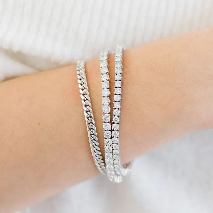 Happy Jewelers Bracelets Lab Grown Diamond Tennis Bracelet
