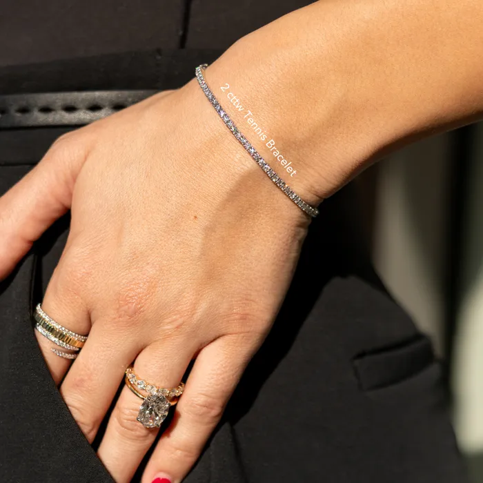 Happy Jewelers Bracelets Lab Grown Diamond Tennis Bracelet