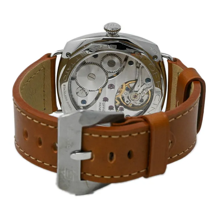 Happy Jewelers Bracelets Limited Edition Panerai Mens Radiomir 1936 Stainless Steel 47mm Black California Dial Watch Reference PAM00249