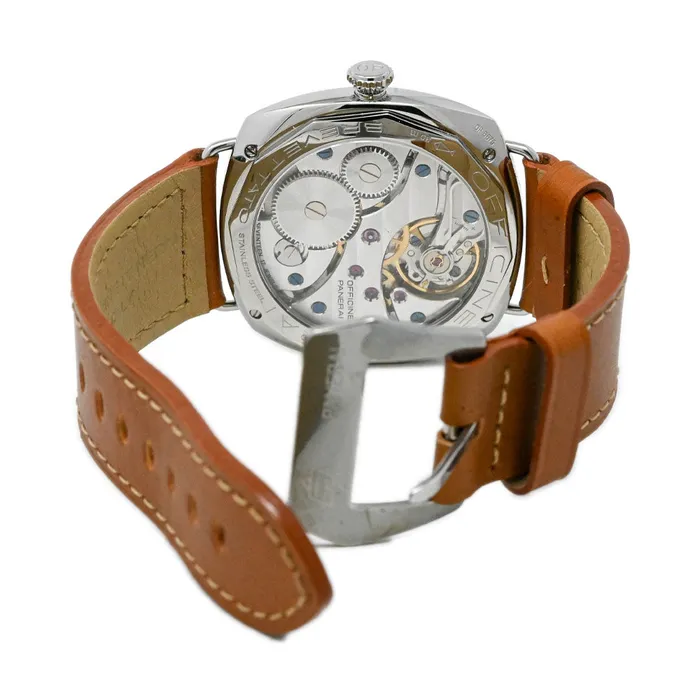 Happy Jewelers Bracelets Limited Edition Panerai Mens Radiomir 1936 Stainless Steel 47mm Black California Dial Watch Reference PAM00249
