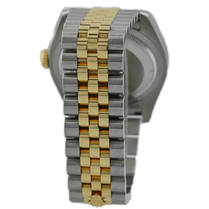 Happy Jewelers Bracelets Rolex Datejust TwoTone Stainless Steel Yellow Gold 36mm Champagne Stick Dial Watch Reference 116233