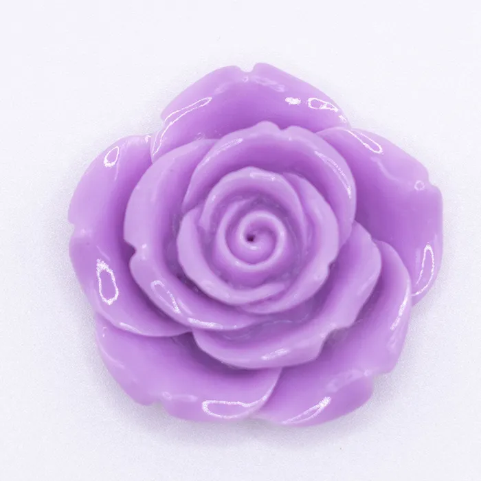 Necklaces The BumbleBead Company 42mm Purple Acrylic Rose Flower focal pendant Necklaces The BumbleBead Company 42mm Purple Acrylic Rose Flower focal pendant
