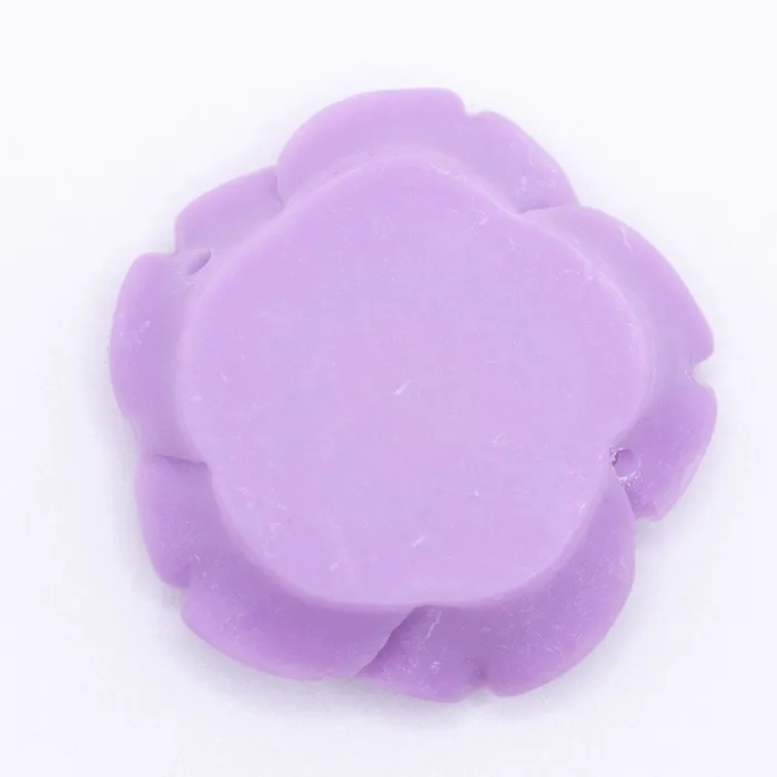 Necklaces The BumbleBead Company 42mm Purple Acrylic Rose Flower focal pendant