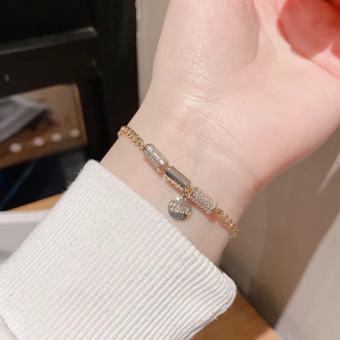 Refined by AnnaKaci Bracelets Silver Rollerball Gold Bracelet