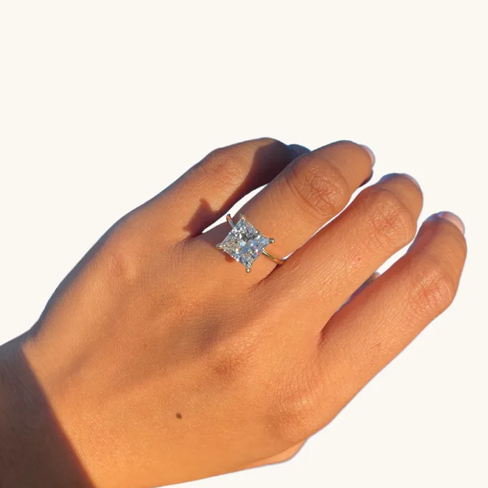 Rings Happy Jewelers 407 Princess Lab Diamond Engagement Ring