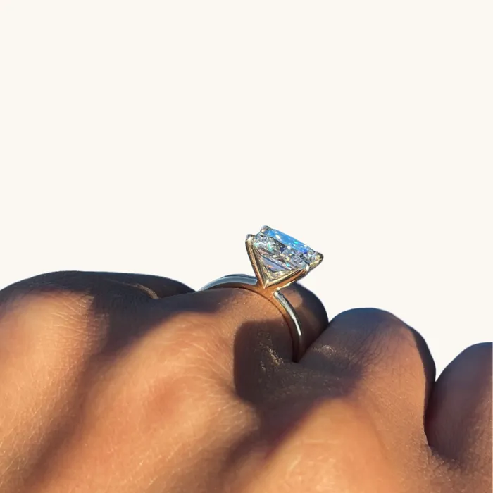 Rings Happy Jewelers 407 Princess Lab Diamond Engagement Ring