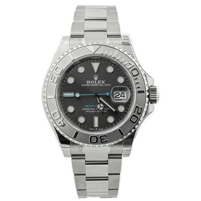 Rolex Mens YachtMaster Stainless Steel 40mm Rhodium Dot Dial Watch Reference 126622 Happy Jewelers Bracelets Rolex Mens YachtMaster Stainless Steel 40mm Rhodium Dot Dial Watch Reference 126622 Happy Jewelers Bracelets