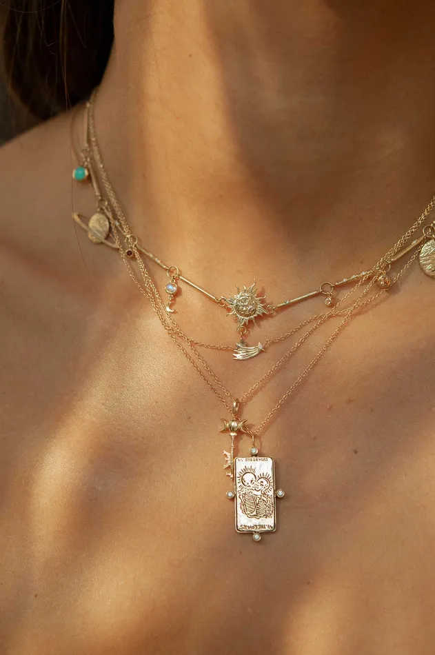 Sofia Zakia Necklaces Solar System Necklace