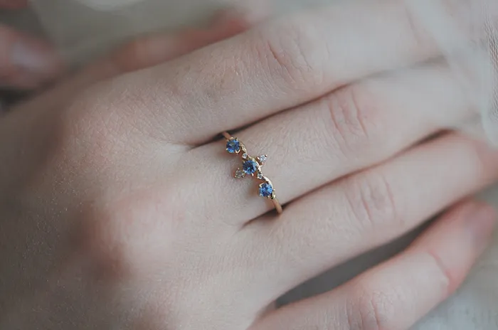 Sofia Zakia Rings Sapphire Winter Waltz Ring