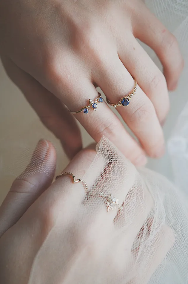 Sofia Zakia Rings Sapphire Winter Waltz Ring